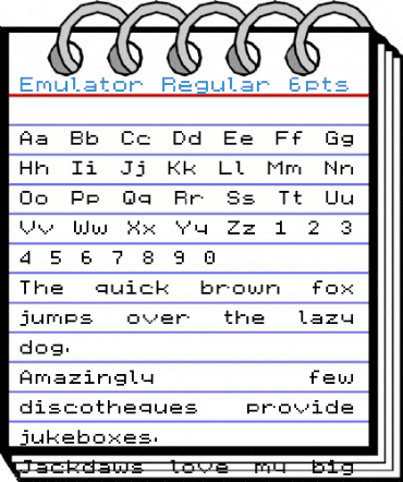 Emulator Regular 6pts Font