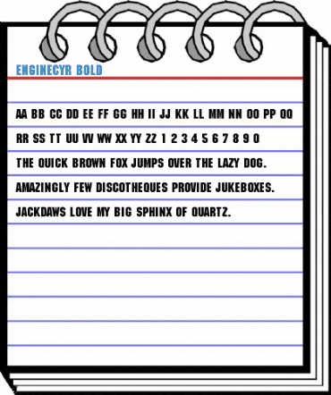 EngineCyr Bold Font