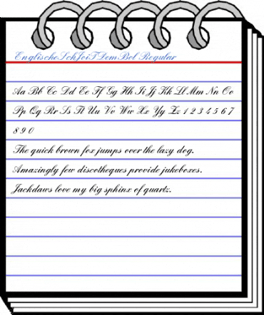 EnglischeSchJoiTDemBol Regular Font