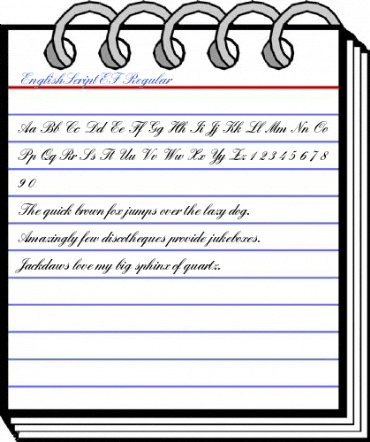 EnglishScriptEF Regular Font