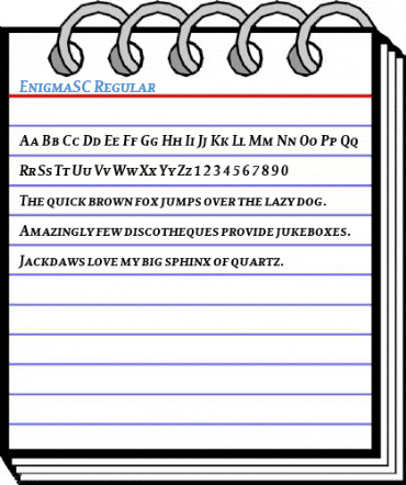 EnigmaSC Regular Font