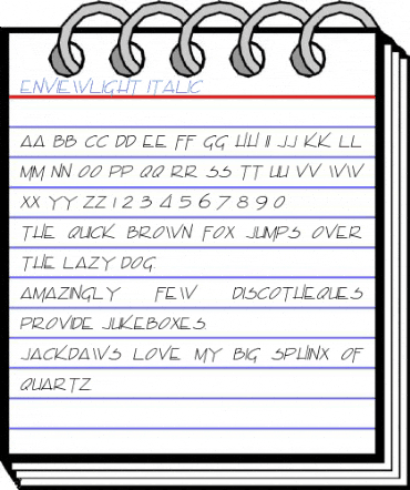 EnviewLight Italic Font