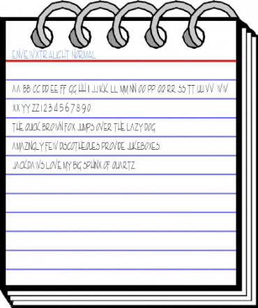 EnviewXtraLight Normal Font