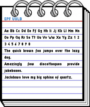 EPF UULB Font