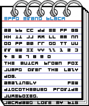 Epps Evans Black Font