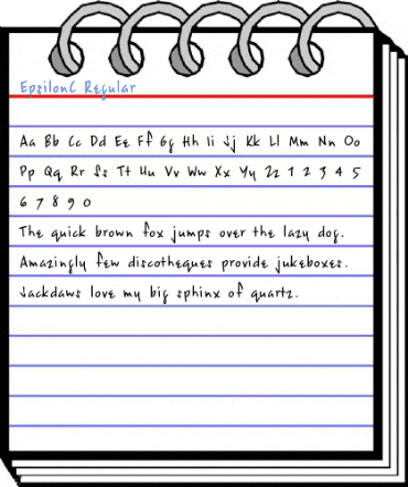EpsilonC Regular Font