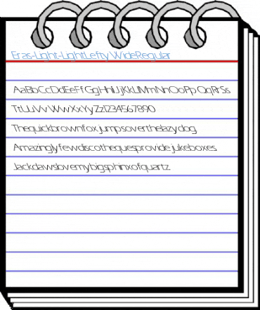 Eras-Light-Light Lefty Wide Regular Font