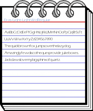 Eras-Light-Light Wd Regular Font
