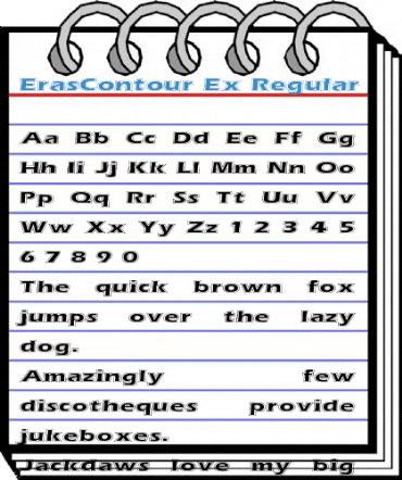 ErasContour Ex Regular Font