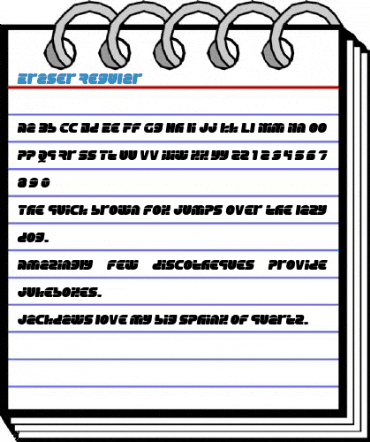 Eraser Regular Font