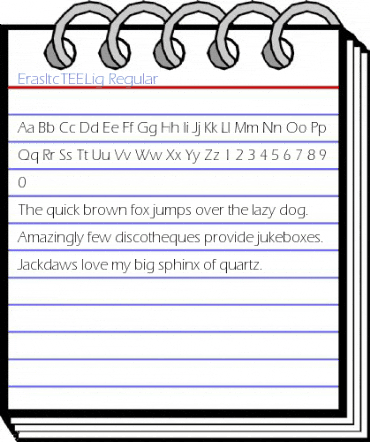 ErasItcTEELig Regular Font