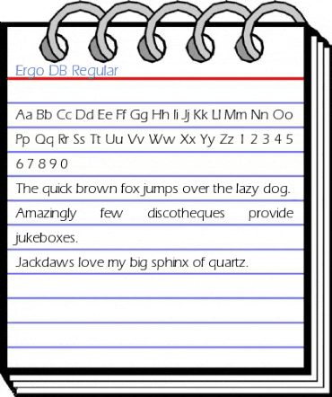 Ergo DB Regular Font