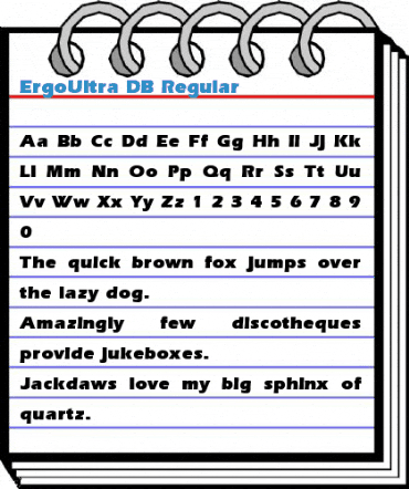 ErgoUltra DB Regular Font