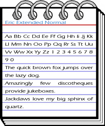 Eric Extended Normal Font