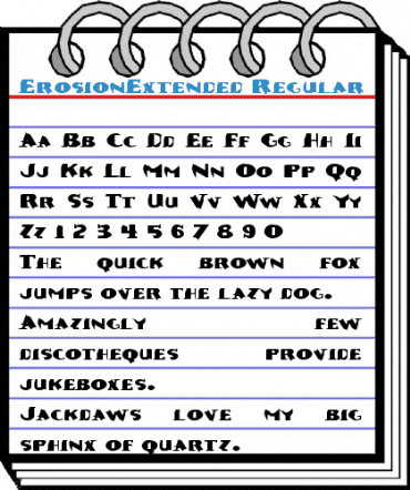ErosionExtended Regular Font