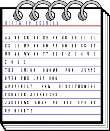 Highwind Regular Font