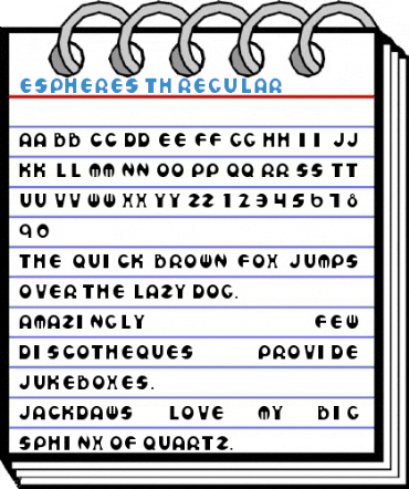 Espheres Th Regular Font