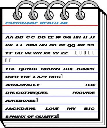 Espionage Regular Font