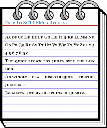 EspriItcSCTEEMed Regular Font