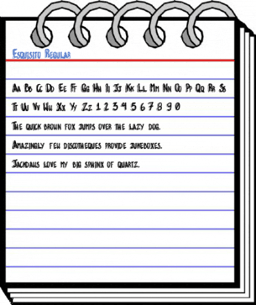 Esquisito Regular Font