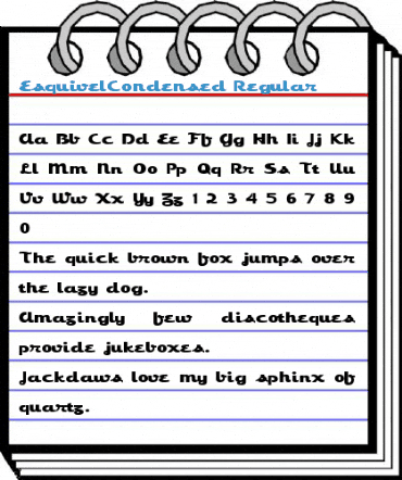 EsquivelCondensed Regular Font