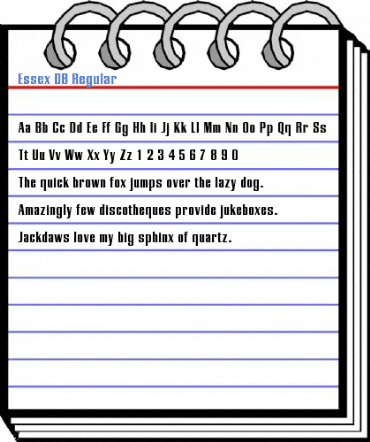 Essex DB Regular Font
