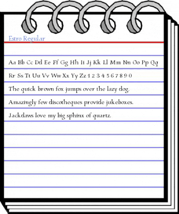 Estro Regular Font