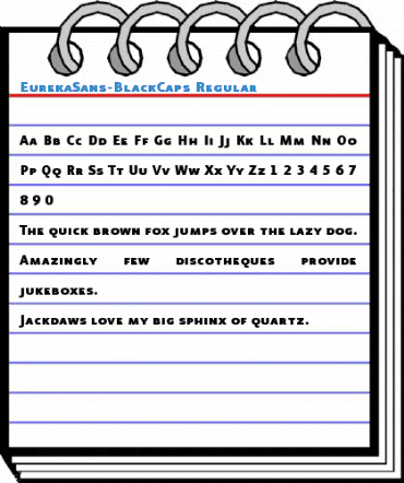 EurekaSans-BlackCaps Regular Font