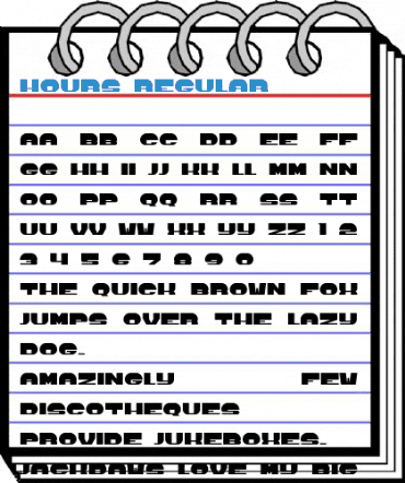 Hours Regular Font