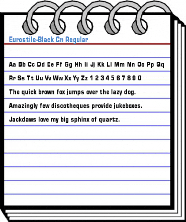 Eurostile-Black Cn Regular Font