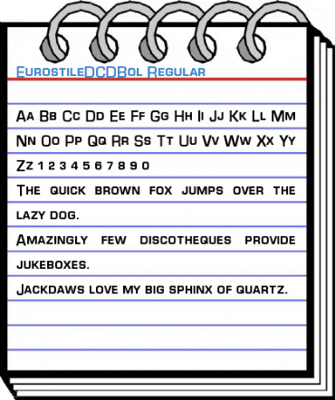 EurostileDCDBol Regular Font