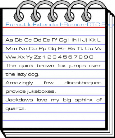 EurostileExtended-Roman-DTC Regular Font
