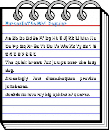 EurostileTBolSh1 Regular Font