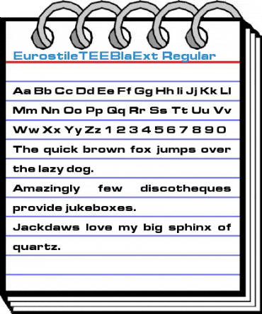 EurostileTEEBlaExt Regular Font