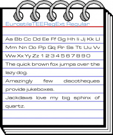 EurostileTEERegExt Regular Font