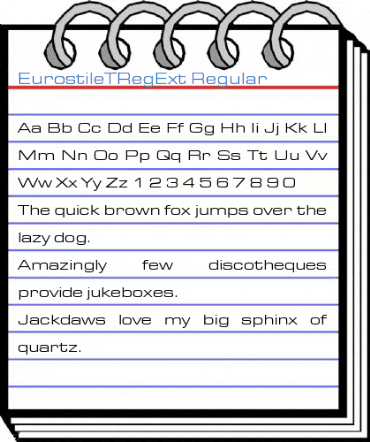 EurostileTRegExt Regular Font