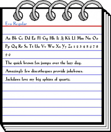 Eva Regular Font