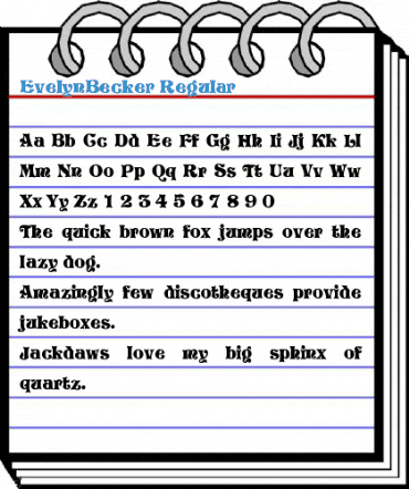 EvelynBecker Regular Font