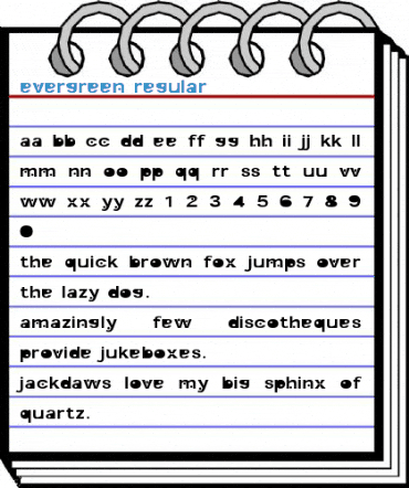 Evergreen Regular Font