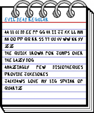 Evil Dead Regular Font