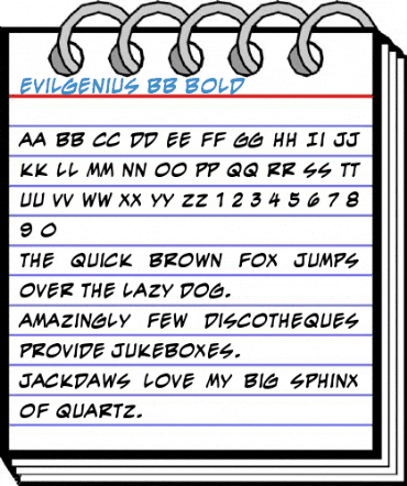 EvilGenius BB Bold Font