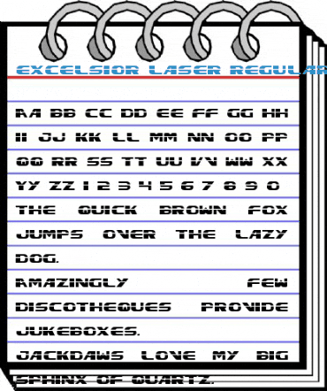 Excelsior Laser Regular Font