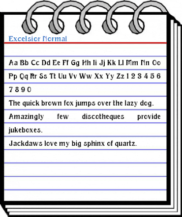 Excelsior Normal Font