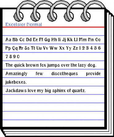 Excelsior Normal Font