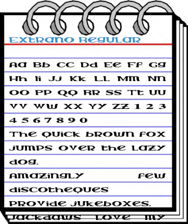 Extrano Regular Font