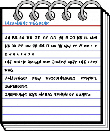 Inzomniac Regular Font