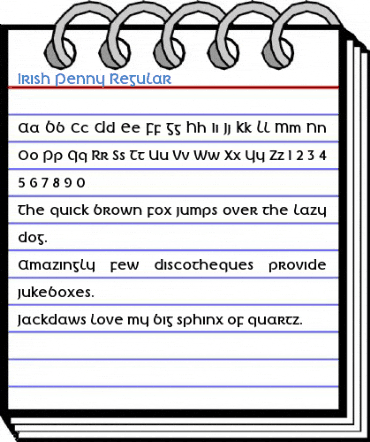 Irish Penny Regular Font