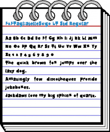 F2FTagliatelleSugo LT Std Regular Font