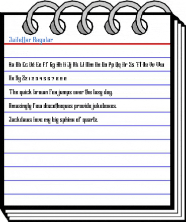 Jailetter Regular Font
