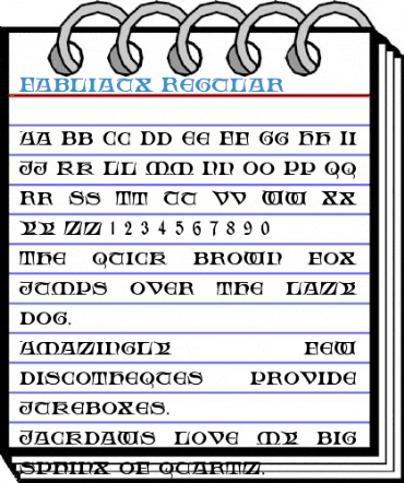 Fabliaux Regular Font